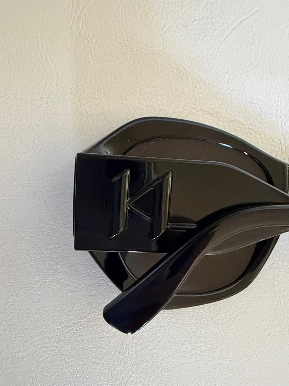 NEW Karl Lagerfield Oversized Black Women's Sunglasses - Bold Modern Style